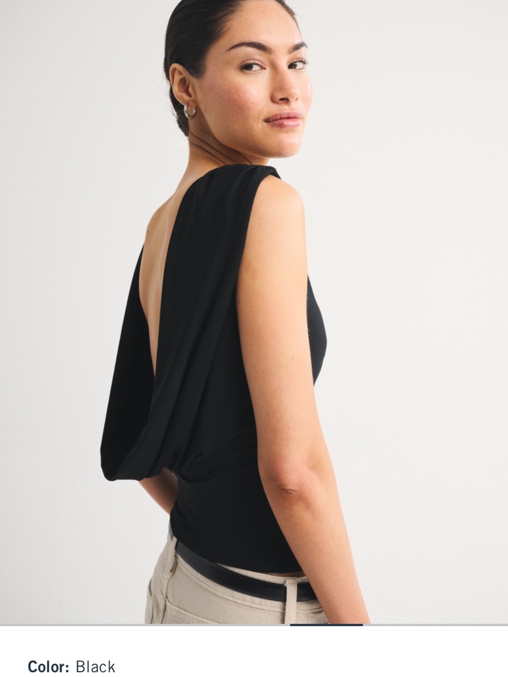 Abercrombie Bra Free Cowl Back top